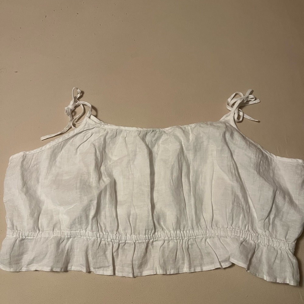 Linen crop top